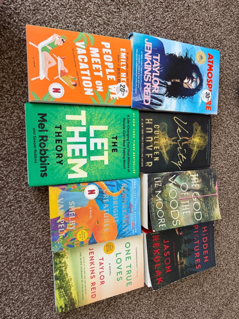 Assorted Paperback 
Hardcover Book Lot - Bright Multi-Color Covers TJR & more